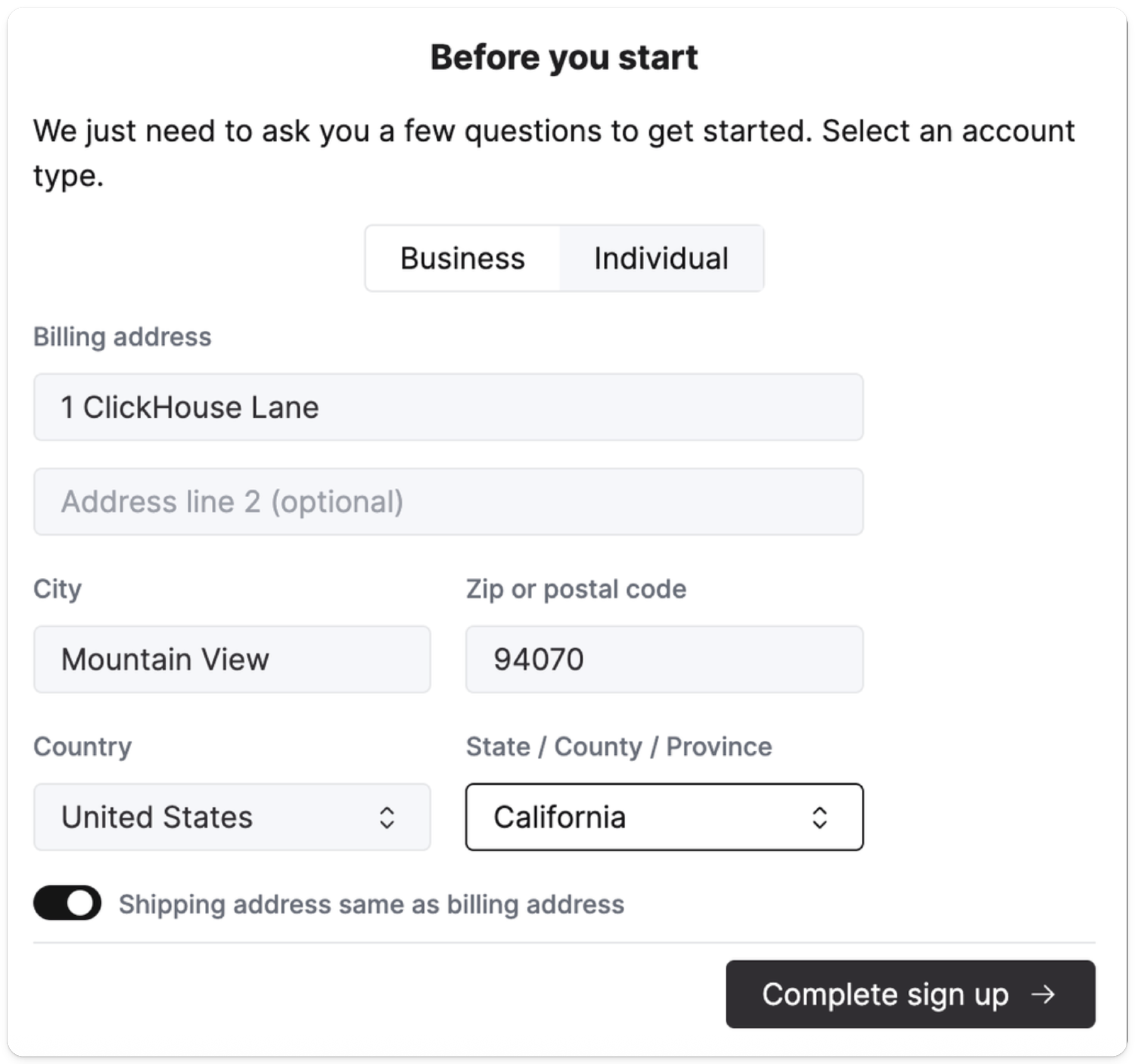 Предоставление информации о компании